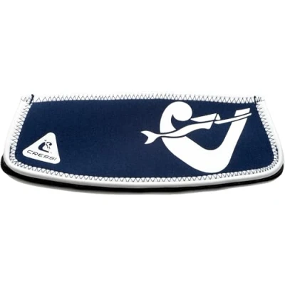 Image of Cressi Simply Neo Mask Strap Cover_Blue Navy/White Neoprene Cover for Diving and Snorkelling Masks, Blue Navy/White, One Size, Unisex