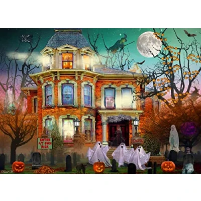 Image of Vermont Christmas Company Haunted Halloween Jigsaw Puzzle 1000 Piece