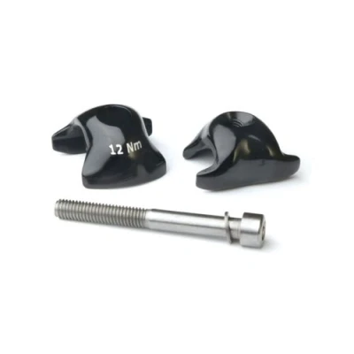 Image of Ritchey Spares Wcs Alloy 1 bolt Rail Complete Clampset, Black, 7x7mm UK