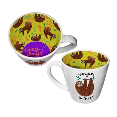 Image of WPL Gifts Hangin&#039; in There Coffee Tea Mug Inside Out 250ml