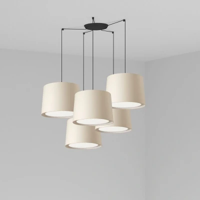 Image of Conga Cluster Pendant Ceiling Light White, E27