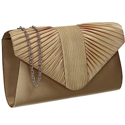 Image of SwankySwans Women&#039;s Sophie Clutch Bag, Gold