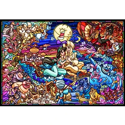 Image of Tenyo DP 1000 029 Aladdin Story Pure White Jigsaw Puzzle (1000 Pieces)