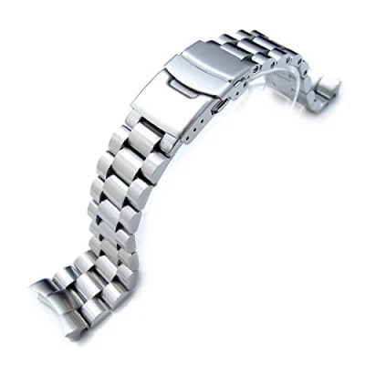 Image of 22mm Endmill watch band for SEIKO Diver SKX007, Brushed Solid Stainless Steel