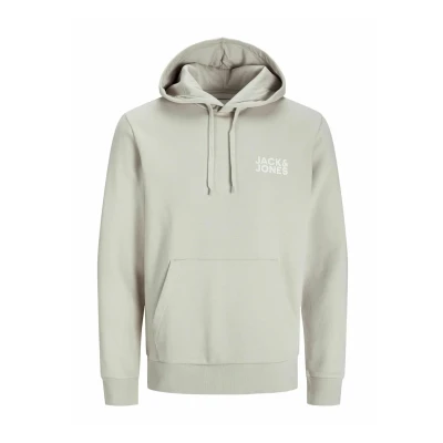 Image of Jack &amp; Jones JJECORP LOGO SWEAT HOOD men&#039;s Sweatshirt in Beige