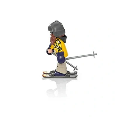 Image of Playmobil 9284 Action Skier with Poles, Fun Imaginative Role Play, PlaySets Suitable for Children Ages 4+