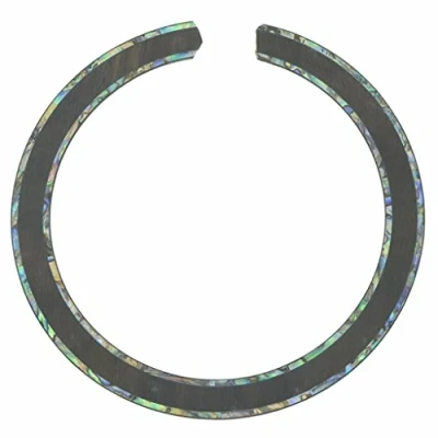 Image of Dopro Qaulity Acoustic Guitar 110 * 12 0.8mm Soundhole Rosewood Rosette Two Rings Abalone Inlay