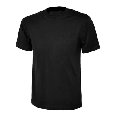Image of BRAND KRUZE Womens T Shirt Casual Cotton Regular Fit Plain Tee Crew Neck Top Short Sleeve KZLTS141 Tshirt Black XL