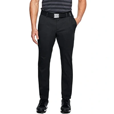 Image of Under Armour UA Showdown Taper Pant, tracksuit bottoms; joggers Men, Black (Black/Steel Medium Heather/Black (001)), one size