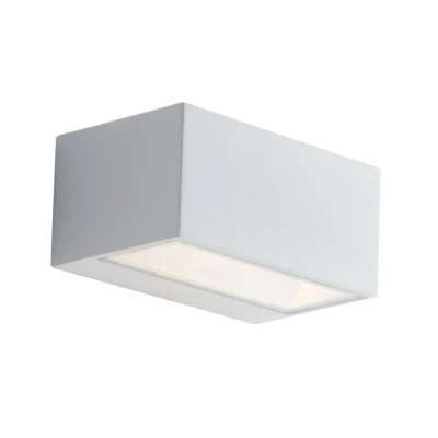 Image of Twin Outdoor Integrated LED Up Down Wall Light, White, Transparent, IP54, 4000K