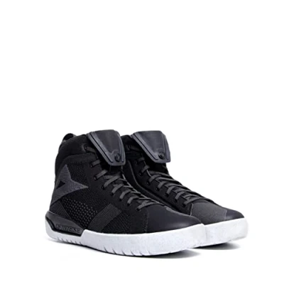 Image of Dainese Men&#039;s Metractive Air Shoes Motorcycle Boot, Black/Black/White, 6 UK