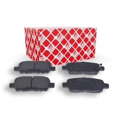 Image of 44060EG085, D40609N00A, D4M60EG50C Brake pad set FEBI BILSTEIN 175210 Rear Axle with acoustic wear warning NISSAN: Leaf II, I, X Trail