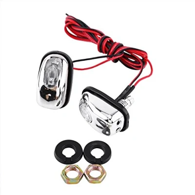 Image of 2PCS 12V 0.5W LED Car Exterior Windshield Jet Spray Nozzle Wiper Washer Eye Lamp(White)