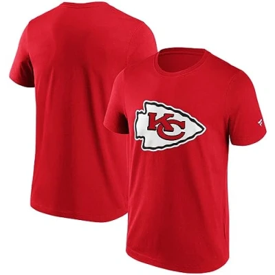 Image of Fanatics Kansas City Chiefs Logo Men&#039;s T Shirt Red NFL Sports, red, M