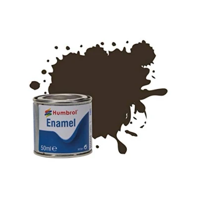 Image of Humbrol AQ0010 Enamel Tinlet No 10 Service Brown Gloss, 50ml