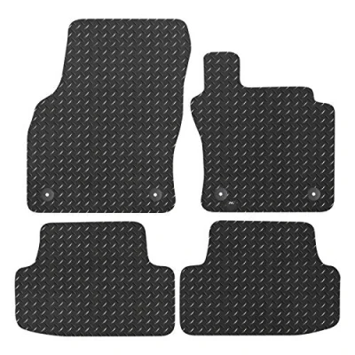 Image of JVL Fully Tailored Rubber Car Mat, Set of 4