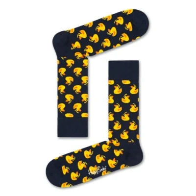 Image of Happy Socks Women&#039;s Rubber Duck Sock, Multicolour (Multicolour 650), 4 7 (Size:36 40)