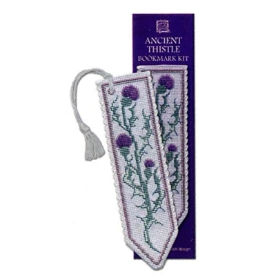 Image of Textile Heritage Collection Cross Stitch Bookmark Kit Ancient Thistle