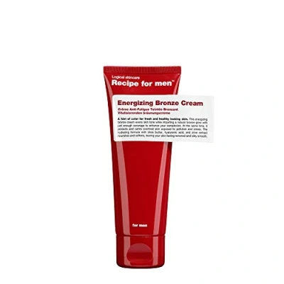 Image of Recipe For Men Energising Lightweight Bronze Cream Jojoba &amp; Provitamin B5 Enhance Natural Glow Complexion 75 ML
