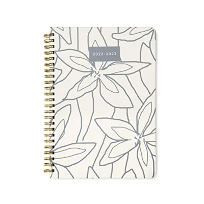 Image of Letts Lilies A5 Week to View 22.23 Academic Diary Ivory