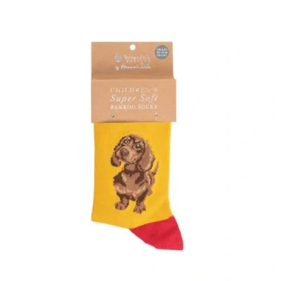 Image of Wrendale Designs &#039;&#039;Little One&#039; dachshund Children&#039;s Socks Size 9 12