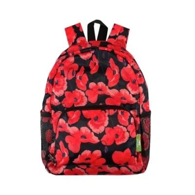 Image of ECO CHIC Mini Backpack/Rucksack Poppies Navy