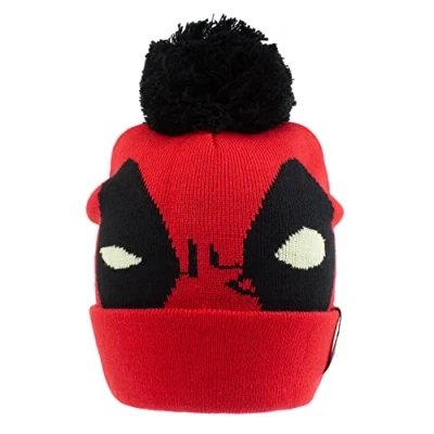 Image of Marvel Apparel Beanie Hat, red, One Size