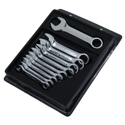 Image of Spanner Set 10pc Stubby (Chrome Vanadium Mirror Polished)
