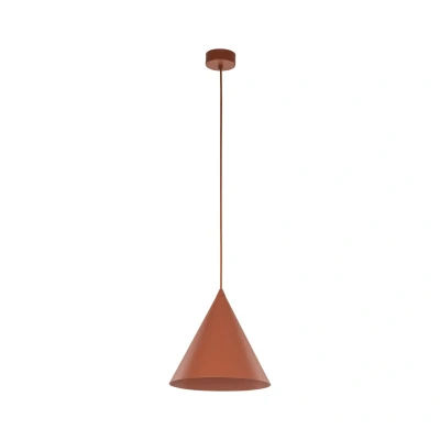 Image of TK Lighting Cono pendant light, 1 bulb, Ø 25 cm, brick red