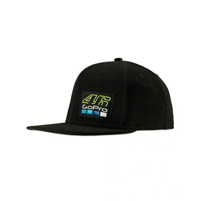 Image of Valentino Rossi Cap with Visor 46 GoPro, Man, One Size, Black