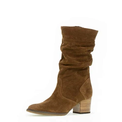 Image of Gabor Ramona Calf Length Boots 6.5 UK Whisky Suede