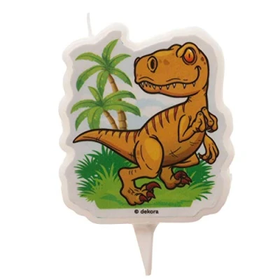 Image of Dekora Dinosaur Birthday Candle 7.5cm 2D Trex