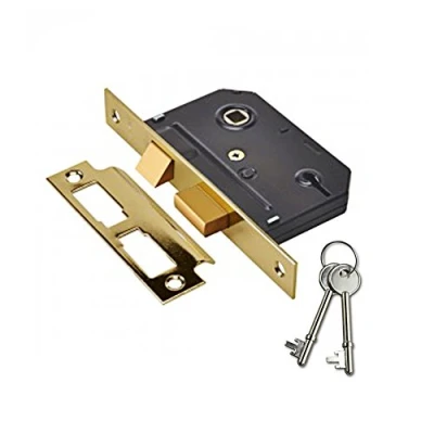 Image of Yale Essentials 2.5 Inch/64 mm 3 Lever Sashlock, Easy Fitting Template and Instructions, Mortice Locks for Internal Doors Provides Door Latching in addition to Lock Key Security, Chrome