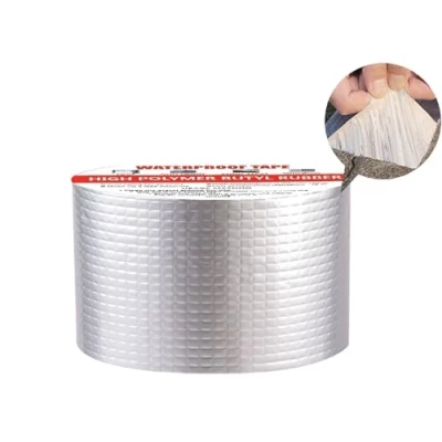 Image of SopimusZ Butyl Tape Waterproof Sealing 50mm x 5m, Silver, Upgraded Aluminum Foil Heavy Duty for RV Repair, Awning, Window, Glass &amp; EDPM Roof Leak Patching, Boat and Pipe