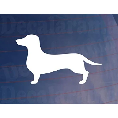 Image of 2X Car Sticker Dachshund Dog Silhouette Novelty Van Window Bumper Home House Decal
