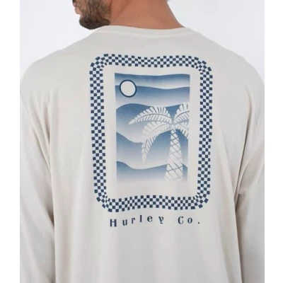 Image of Hurley T Shirt Long Sleeve Men Everyday Checker Palm