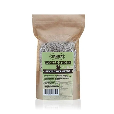 Image of Chandra Whole Foods Raw Sunflower Seeds 750G Low Carb High Fibre to Eat, for Baking, Cooking, Cereals &amp; Smoothies Gluten Free Keto, Rich in Protein, Vitamins Nutrients