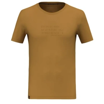 Image of Salewa Mens Eagle Poem Dry M T Shirt, Shadow, XL EU