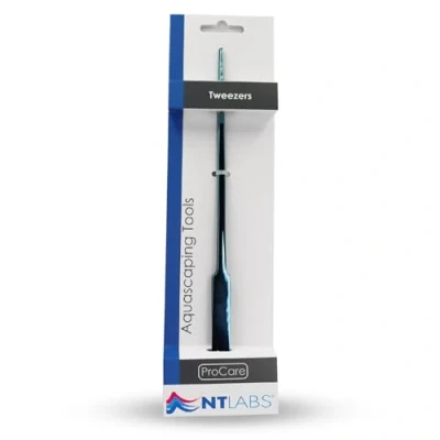 Image of NT Labs ProCare Tweezers, Aquascaping Tools, Blue Scape Tool, Premium Stainless Steel, Aquarium Pincers.