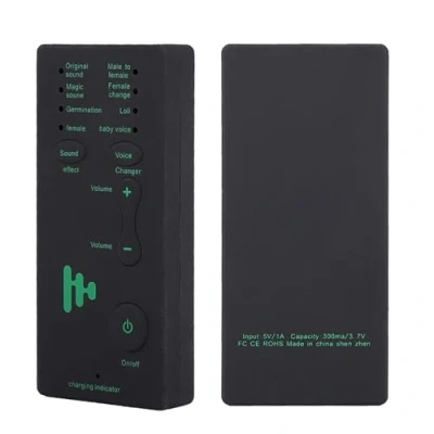 Image of Portable Mini Voice Changer Disguiser Modulator, 4 Adjustable Sound Effects + Phonetic Changes, Universal Stereo Audio Changer, for PS4/PC/Phone/Laptops/Live/Sing