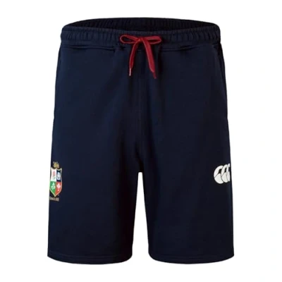 Image of Men&#039;s British &amp; Irish Lions Canterbury Outback Fleece Rugby Short, Dark Sapphire, S
