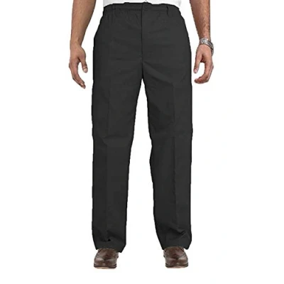 Image of Carabou Mens Elasticated Waist Smart Casual Rugby Trousers (42/29, Black)