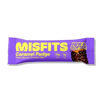 Image of Misfits Plant Based Caramel Fudge Protein Bar 50g