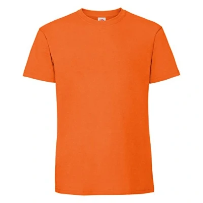 Image of Fruit of the Loom Mens Ringspun Premium Tshirt (M UK) (Orange)