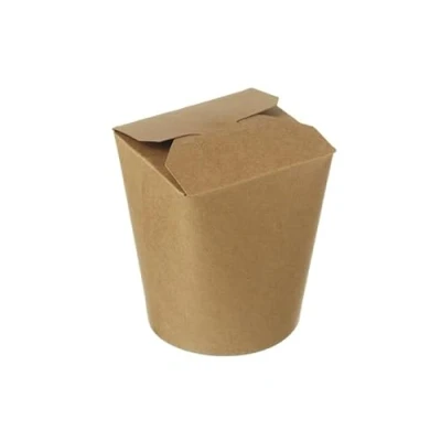 Image of KURTT Asia foodbox Noodle box Asian Food Wok to go cup Brown lunch meal take away 50 pieces, 26oz 750ml, BR50