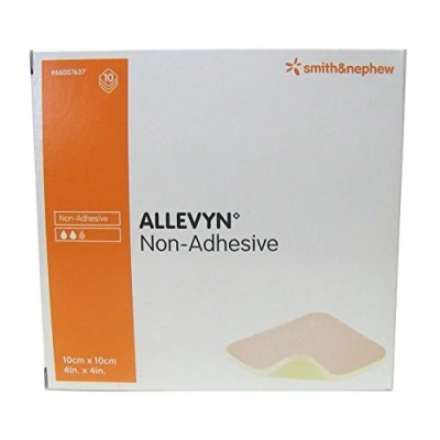Image of Allevyn Non Adhesive Dressing 10 Pack (Size: 5cm x 5cm)