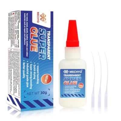 Image of Transparent Super Glue,Universal Glue,Welding High Strength Oily Glue, Used For Quick Fepair of DIY Crafts,Metal, Plastic, Wood, Glass,Jade,Etc. (30g)