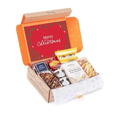 Image of Christmas Afternoon Tea Hamper For One Postal Gift Corporate Gifting Staff Gifts
