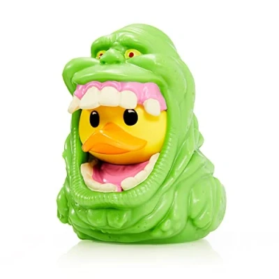 Image of TUBBZ First Edition: Ghostbusters Ray Stantz Cosplaying Rubber Duck Vinyl Figure (Slimer (Box))