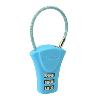Image of Master Lock 4623EURDAST Combination Padlock with Cable, 9,5 cm x 3,7 1,4
